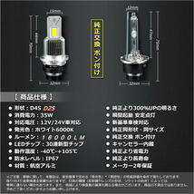 LED ヘッドライト D2S D2R D2C DC12V/24V車対応 16000LM 即日発送 トラック 24V 対応_画像7