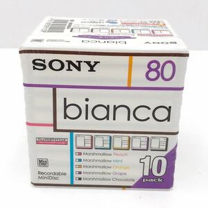 未開封 SONY 録音用 ミニディスク 10MDW80BAA 10枚パック MD 80分 ソニー【NK6005】