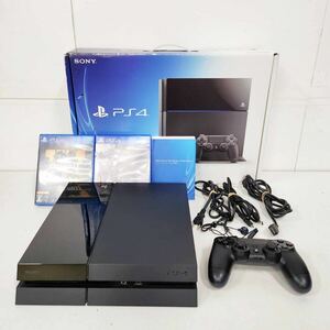 SONY PlayStation4 PS4 body CUH-1100A 500GB jet black controller defect equipped soft extra operation verification the first period . ending present condition [NK6194]