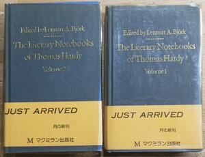 r0505-14.The Literatury Notebooks of Thomas Hardy Vol.1~2/トマス・ハーディ/洋書/英米文学/イギリス文学/小説/詩/文芸評論/批評/伝記/