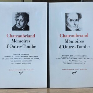 r0502-2.Chateaubriand: Mmoires d'Outre-Tombe 2冊揃/プレイヤード叢書/フランス文学/洋書/nrf/シャトーブリアンの画像1