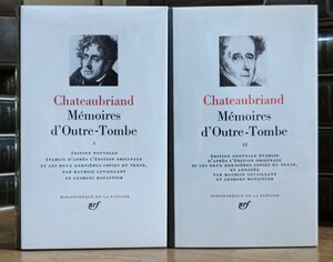 r0502-2.Chateaubriand: Mmoires d'Outre-Tombe 2 pcs. ./ play yard . paper / France literature / foreign book /nrf/ car to-b Lien 