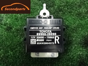 インボイス対応 トヨタ ノア S・ZRR70W H20・ヘッドライトレベリングコンピューター・89960-28090 35600-78868