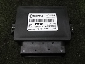  in voice correspondence Renault Megane premium line ZM4R 2012 parking brake computer 285F28650R A2C53242597 32620201