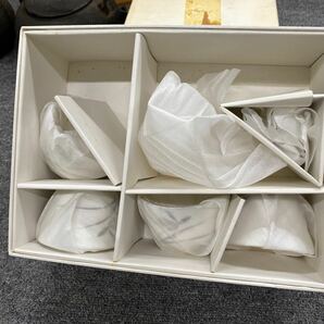 05127 未使用 香蘭社 茶器セット 急須 湯呑み5客セット 陶器 保管品 金彩 の画像10