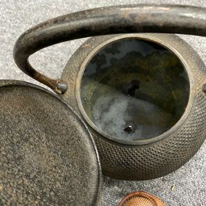 05157 南部鉄器 鉄瓶 急須 まとめ 鉄器 大中小 現状品の画像10