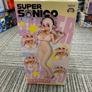 05438未開封　 すーぱーそに子　サマービーチフィギュア　カラフルマカロンVer 現状品