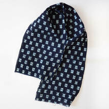 古布 藍染 井桁絣 木綿 リメイク素材 ジャパンヴィンテージ ファブリック テキスタイル 昭和 kasuri fabric japan vintage indigo cotton_画像1