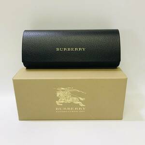 c313 未使用 保管品【バーバリー】Burberry サングラスケース 黒 アイウェア 眼鏡 メガネケース メンズ レディース