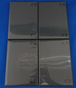 #3 00012 DVD tall case ( black ) 4 pieces set [ used ] free shipping [ rental ]