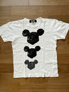 COMME des GARCONS BLACK Disneyコラボtee ギャルソンTシャツ　ディズニーコラボ