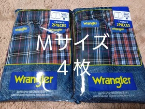 ③Wrangler★トランクス Ｍサイズ★２枚組を２セットで合計４枚