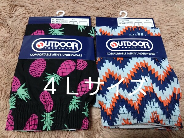 ②OUTDOORPRODUCTS★アウトドアプロダクツ　トランクス　２枚　４Ｌサイズ★　　