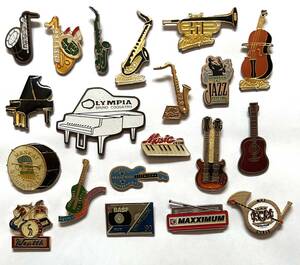  France miscellaneous goods * pin z pin badge music 20 piece set *