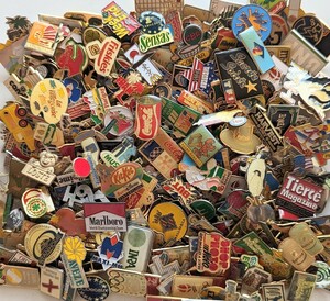  France miscellaneous goods * pin z pin badge large amount 300 piece set * Vintage set sale *PFB1205