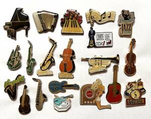  France miscellaneous goods * pin z pin badge music 20 piece set *