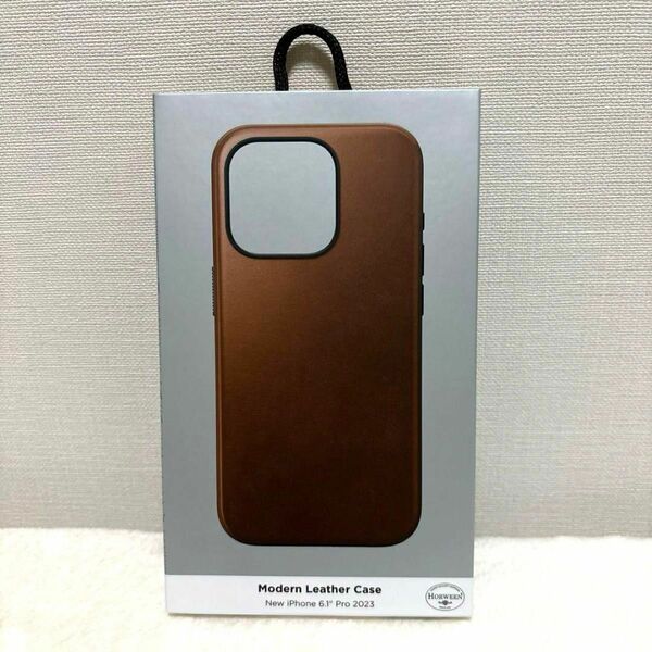 NOMADO ノマド iPhone 15 Pro ケース ブラウン ホーウィン レザー ケース アイフォン カバー シンプル