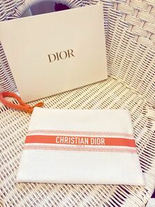 Dior★ディオールノベルティ★タオル地ポーチ未使用