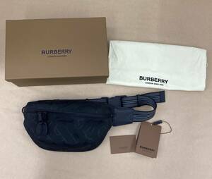 ★R484 / 中古品 BURBERRY / バーバリー ボディバッグ ウエストポーチ ブラック ★