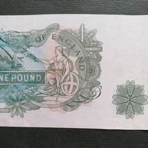 イギリス1960年発行1ポンド紙幣　ユーロ　ヨーロッパ_画像6
