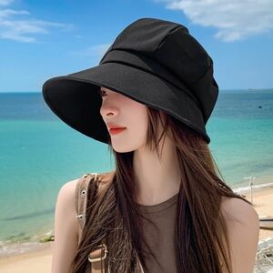 UVカット帽子　レディースハット 日焼け防止 小顔効果 折りたたみ 紫外線対策 UVハット 帽子レディース つば広ハット