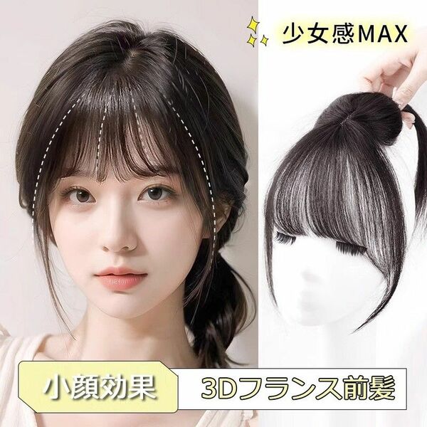 かつら前髪ウィッグ 人工毛前髪 ワンタッチ 前髪ウイッグ 前髪ヘアエクステンション前髪ピース