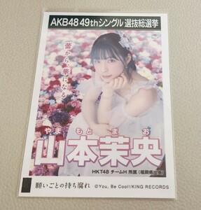 HKT48 山本茉央 AKB48 願いごとの持ち腐れ 劇場盤 生写真