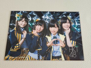 HKT48 メロンジュース 村重杏奈 秋吉優花 岡田栞奈 谷真理佳 共通 店舗特典 生写真