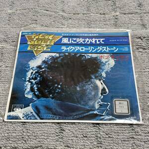 中古 レコード Bob Dylan ボブ・ディラン / 風に吹かれて/Like A Rolling Stone EP 7”