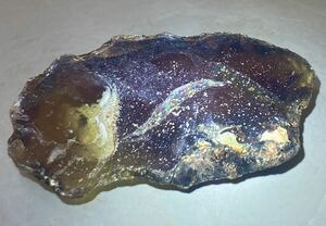  Indonesia sma tiger island production natural blue amber raw ore 32.40g beautiful ^ ^