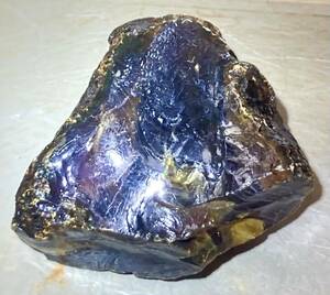 インドネシア　スマトラ島産天然ブルーアンバー原石34.82g綺麗^ ^