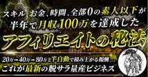 「スキル0」「お金０」「時間無し」のど素人以下サラリーマンが、半年で脱サラできたアフィリエイトの秘法。_画像1