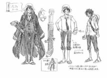 100枚　 ONE PIECE FILM STRONG WORLD　劇場版　ワンピース　設定資料集　　【検索用】アニメスタッフ用設定　SETTEI セル画_画像3