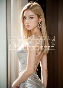 ◆9827【高画質】A4 アートポスター グラビア イラスト インテリア コスプレ 美女 美人 美少女 モデル かわいい セクシー 写真集