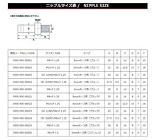 【処分特価】キタコ(KITACO) ニップル(M8×P1.25/8mmホース用) K-CON ブルーアルマイト_画像4