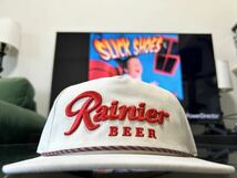 USAワシントンBEER企業　Rainier Brewing キャップ　ホワイト_画像7