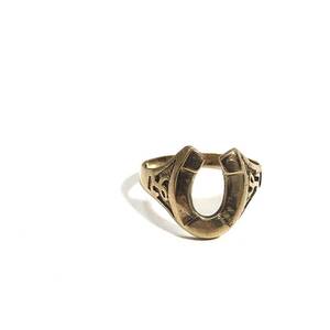  England Vintage hose shoe ring Gold 9 gold 375 9k ring ring accessory 