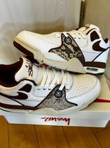 Stussy × Nike Air Flight 89 Low SP White and Pecan ステッカー付き エアフライト ステューシー_画像4