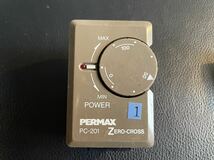 中古品☆PERMAX PC-201 高千穂電気製 温度・パワーコントローラ ZERO-CROSS 通電確認済 箱付き_画像2