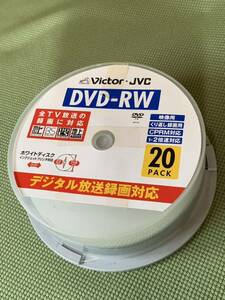 【新品】繰り返し録画 ビクターVictor DVD−RW 【15枚】片面1層記録 12センチタイプ レーベル面種類:インクジェットホワイトレーベル対応 