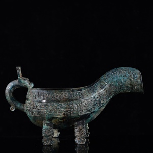 旧藏 青銅器 中国の西周時代の青銅瓢です 礼器です 時代物 中國古美術 極細工 擺件 置物 賞物 唐物 古美術品 DYW63