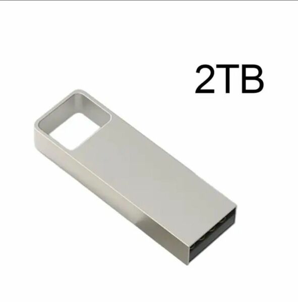 2TB(2000GB) USBメモリー　シルバー USBメモリー