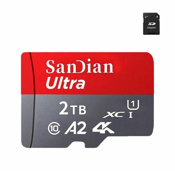 2TB microSD　マイクロSD　ノンブランド マイクロSD