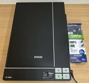 *[EPSON* Epson A4 flatbed scanner -GT-S640] computer / peripherals /*USB2.0 A-B cable attaching /T65-359