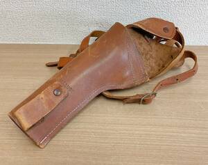 *[MALUGO* Margaux leather shoulder ho ru Star ] military / toy gun / accessory / present condition goods /Y64-340