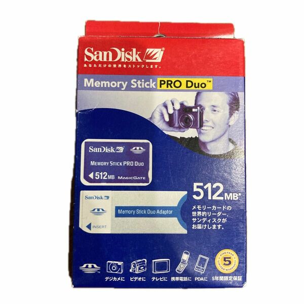 テレビ　携帯　PDA等に　新品未使用　SanDisk SDMSPD-512-J60S 512MB