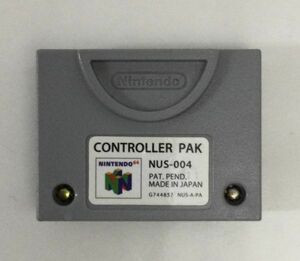 N64 24-009 任天堂 ニンテンドー64 N64 コントローラ パック NUS-004 純正 メモリー アクセサリー パーツ レトロ ゲーム