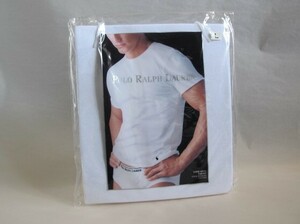 ★ 新品 正規 Polo ポロ 　ラルフローレン 　ポニー刺繍 　Ｔシャツ　 白 コットン100％　メンズ　L　C3　★