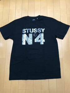 stussy NO4 Tシャツ Lサイズ 新品未使用品 タグ付き ブラック