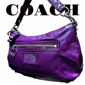 COACH ハンドバック ポピー パープル ハンドバック20017